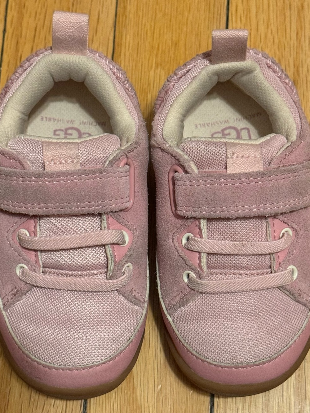 UGG Pink Velcro Sneakers Toddler 7